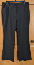 Ann Taylor Womens Petite 10P Black Signature Trouser Stretch Dress Pants... - $15.47