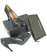 NEW $745 Giorgio Armani Emporio Shoes (Heels)!  US 11.5  e 41.5  Black S... - $369.26 CAD