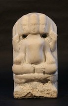 Antique 18- 19thc Hindu white marble figure of Brahma - £383.14 GBP