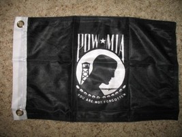 K&#39;s Novelties 12X18 Powmia Pow Mia Double Sided 2ply Nylon Flag Motorcycle Boat  - £11.93 GBP