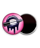COOL BLACK LIPS BITING LIPSTICK PINK FRIDGE REFRIGERATOR MAGNETS GIRLS G... - $17.89 CAD+