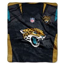 Jacksonville Jaguars Blanket 50x60 Raschel Jersey Design - $1,549.77 MXN