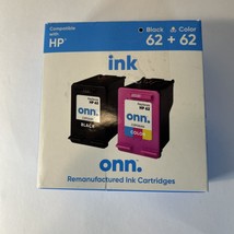 Onn Black 62 and Color 62 The Replace the HP62 and HP62 Expires 10/2025 - $14.50