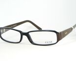 Exte EX16101 Schwarz/Braune/Mokka Brille Brillengestell 53-14-130mm Italien - $85.54
