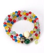 Smithsonian Agate Gemstones Wrap Bracelet NEW - £19.65 GBP