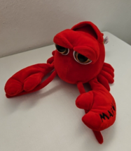 The Petting Zoo Red Lobster 12&quot; Plush Stuffed Animal Toy Maine Large Eyes - £11.85 GBP