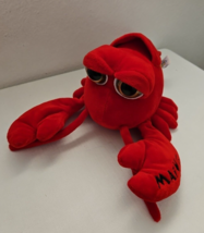 The Petting Zoo Red Lobster 12&quot; Plush Stuffed Animal Toy Maine Large Eyes - £11.09 GBP