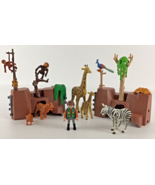 Playmobil Zoo Replacement Lot Animal Habitats Zebra Giraffe Figures Toy ... - £38.72 GBP