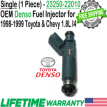 OEM Denso 1Pc Fuel Injector for 1998, 1999 Toyota Corolla 1.8L I4 #23250-22010 - £29.58 GBP