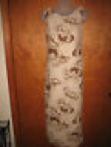 Norton McNaughton Petites Brown &amp; Beige Floral Dress - Size PL - $20.21