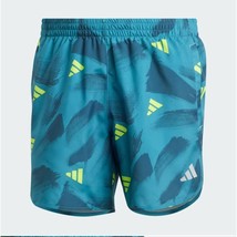 Adidas Men&#39;s XL Run It 5&quot; Shorts IL2215 Turquoise Activewear Liner - £19.49 GBP