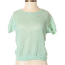 Silence + noise cropped top mint green top size XS cut out back detail - £11.21 GBP