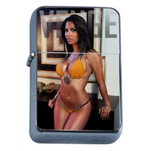 Cuban Pin Up Girls D1 Flip Top Oil Lighter Wind Resistant With Case - £11.95 GBP