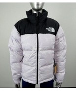 The North Face Printed 1996 Nuptse 700-Down Hooded Jacket Lavender Women... - $249.99