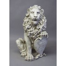 Richelieu Gate Lion-Left Statue Sculpture 27" for Home or Garden - $345.51