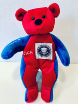Beverly Hills Plush 2001 Vice President Dick Cheney Red & Blue Beanie Bear Toy - $39.95