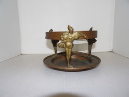 Vintage Brass/Copper Base For 1959 Texaco Presentation Prize-Jesters-PlanterBase - £59.91 GBP