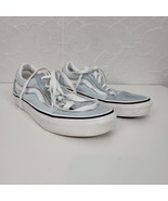 Vans Women&#39;s Old Skool Sneakers 6 Light Blue Suede Canvas Skate Lace Up ... - $18.50