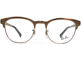 Ray-Ban RB6317 2836 Eyeglasses Frames Matte Light Brown Round Full Rim 51-20-145 - £98.17 GBP