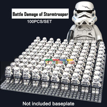 100pcs Star Wars Battle Damage of Imperial Stormtrooper Empires Elite Soldiers S - £95.08 GBP