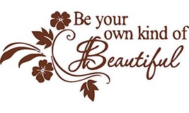 Picniva Be Your Own kind of Beautiful Decals Flower Vine Wall Sticker, 11&#39;&#39; X 22 - $7.79