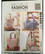 McCall&#39;s M4400 LAURA ASHLEY Fashion Handbags, Tote Bags Lined and with P... - $5.00