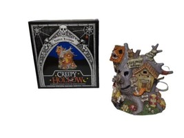 Creepy Hollow Haunted Treehouse Halloween Miniature House Village - £30.44 GBP