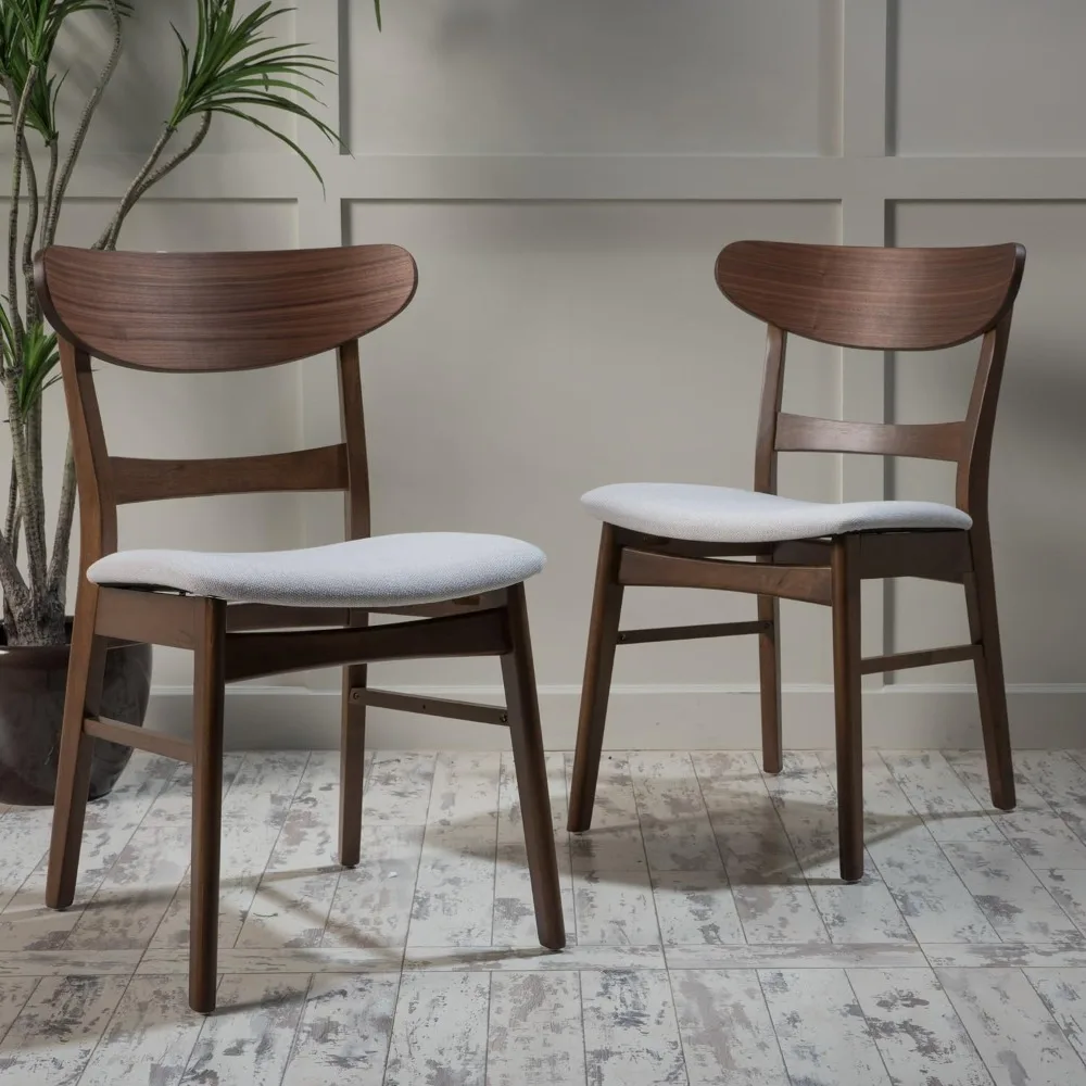 Christopher Knight Home Idalia Dining Chairs, 2-Pcs Set, Rubber Wood, Light - £195.78 GBP