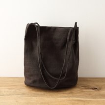 Women Environmental Linen Bucket Handbag Women Casual Daily Reusable Jute Farbic - £40.23 GBP