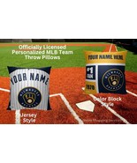 Milwaukee Brewers Official MLB Jersey or Colorblock Personalized Throw P... - $48.00 CAD