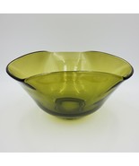 VNTG Avocado Green Console Bowl Martinsville/Viking Glass Mid Century Mo... - $32.48 CAD