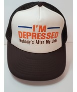 &#39;I&#39;m depressed nobody&#39;s after my job&#39; cap hat DA Design Award Brand Taiwan - £14.37 GBP