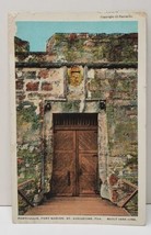 St Augustine Florida PORTCULLIS Fort Marion 1924 Postcard C10 - £3.10 GBP