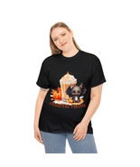 halloween bat coffee frappe t shirt spooky brew tee with pumpkins cotton apparel - $15.60 - $20.35