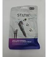 Statik 360 Universal Magnetic-6ft Charging Cable -3 Magnetic Connectors ... - $18.80