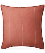 RALPH LAUREN CAYDEN RUSTIC 2pc EURO PILLOW SHAMS CORAL BNIP $270 NICE ST... - $1,857.70 MXN