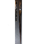 Vintage Letter Opener Ethnic Hand Carved Wood w/ Neck stREtch Metal Rings - $337.67