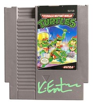 Kevin Eastman Firmado 1989 Teenage Mutant Ninja Tortuga Nes Vídeo Juego Bas - £155.06 GBP