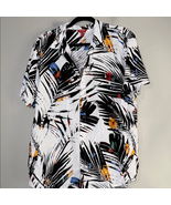 Guess Black and White Tropical Print Casual Shirt - $17.64