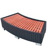 vidaXL Spa Step Black PE rattan Large Durable Spa Step Rectangular - $101.98
