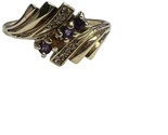 Unisex Cluster ring 10kt Yellow Gold 413931 - $159.00
