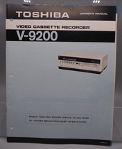 Toshiba V-9200 VHS Magnétoscope Instructions Manuel - $29.71