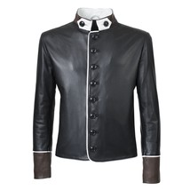 Veste chemise en cuir pour homme noir décontracté taille XS SML XL XXL 3XL... - £111.74 GBP