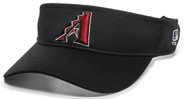 Arizona Diamondbacks MLB OC Sports Black Mesh Golf Visor Hat Cap Mens Adjustable - $16.99