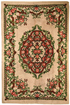 Vintage Belgium Savonnerie rug 6.5&#39; x 9.8&#39; ( 199cm x 299cm ) 1960s - 1C270 - £1,359.22 GBP
