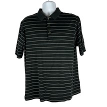 Cutter &amp; Buck Signature Collection Mens Polo Shirt Size XL Black &amp; White Stripes - £14.31 GBP