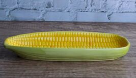 Corn Dish Collectible Vegetable Ceramic Glass Kitchen Platter Plate - $20.49
