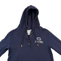 Penn State Nittany Lions Hooded Long Sleeve Henley Womens S Blue Champion - $24.49