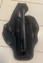 De Santis Black Leather Holster 001 86 WB Thumb Break RH USA - £22.04 GBP