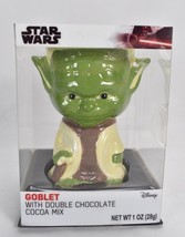 Yoda Big Head Star Wars Goblet Mug Ceramic Cup Galerie Disney Cocoa Mix Unused - £19.37 GBP